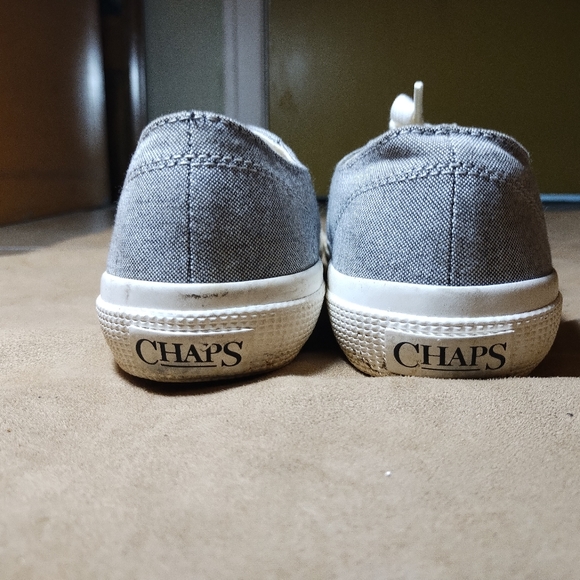 Chaps Grey Low Top Canvas Sneakers Size 6.5 - Picture 5 of 6